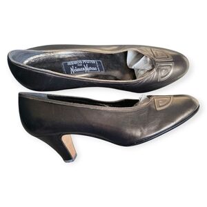 Vintage Andrea Pfister for Neiman Marcus — Metallic Leather Pumps, Size 8.5